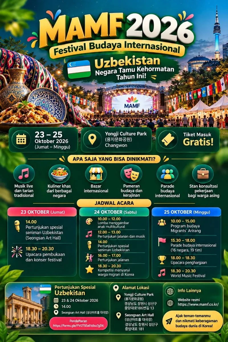 MAMF 2026 poster, Kampung Korea
